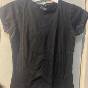 Poof! Women's Black Crewneck T-Shirt - Size S - New with Tags